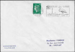 France 1973. Oblitération Salin-de-Giraud. Flamants Roses, Phare, Sel - Flamants