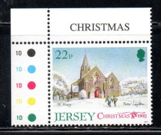 JERSEY 1992 CHRISTMAS NATALE NOEL WEIHNACHTEN NAVIDAD 22p MNH - Jersey