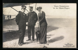 Foto-AK Sanke Nr. 302: Unsere Kronprinzessin Bei Den Marine-Fliegern  - 1914-1918: 1ère Guerre