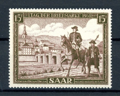 Saarland 305 Postfrisch Tag Der Briefmarke 1951 #HK363 - Sonstige & Ohne Zuordnung