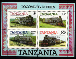 Tansania Block 51a Postfrisch Lokomotiven #IB118 - Tanzania (1964-...)