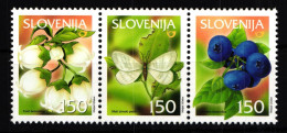 Slowenien 404-406 Postfrisch Dreierstreifen #GK385 - Slovenia