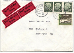 BRD Bund 921 Auf Brief Als Mischfrankatur Waagerechter 3er Streifen #JQ338 - Other & Unclassified