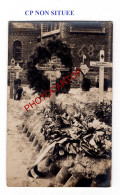 CP NON SITUEE-TOMBES-Cimetiere-CARTE PHOTO Allemande-GUERRE 14-18-1 WK-Militaria- - Cimiteri Militari