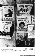 CAR-AAPP3-0193 - POLITIQUE - Evènements Mai 68 - Affichages Sur Les Murs De Paris - Eventos