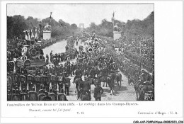 CAR-AAPP2-0101 - POLITIQUE - Funérailles De Victor Hugo - 1er Juin 1885 - Le Cortège Dans Les Champs-élysées - Ereignisse