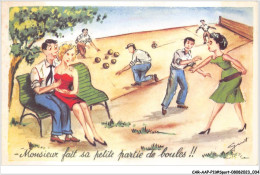 CAR-AAPP11-0887 - SPORTS - Monsieur Fait Sa Petite Partie De Boules - Pétanque