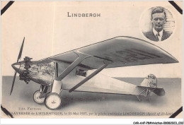 CAR-AAPP8-0647 - AVIATION - Lindbergh - Traversée De L'atlantique Le 21 Mai 1927 Par Le Pilote Américain - Aviatori