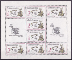 Tschechoslowakei Kleinbogen Von 1987 **/MNH (DKM1-18/1) - Unused Stamps