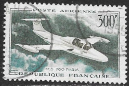 TIMBRE PA N° 35  -  POSTE AERIENNE  -   MS 760 PARIS  -  OBLITERE  - 1958 - 1927-1959 Afgestempeld