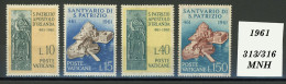 Città Del Vaticano: St. Patrick's Sanctuary, Lough Derg, 1961 - Unused Stamps