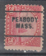 USA Precancel Vorausentwertungen Preo Locals Massachusetts, Peabody 698-703 - Préoblitérés