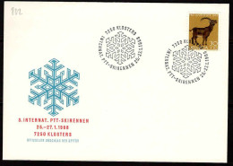 Suisse Poste Obl Yv: 801 3.Int PTT Skirennen Klosters (TB Cachet à Date) - Covers & Documents