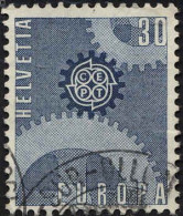 Suisse Poste Obl Yv: 783 Mi: 850 CEPT Europa (Roues Dentées) (beau Cachet Rond) - Used Stamps
