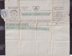 DDFF 937 -- Formule De Télégramme Bilingue (au Centre) - Beuzeval à SPA Station 1895 - Cachet Télégraphique Type 2 - Telegramme