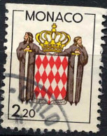Monaco Poste Obl Yv:1613 Mi:1832  Armoiries (Beau Cachet Rond) - Usados