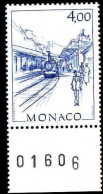 Monaco Poste N** Yv:1517 Mi:1738 Hubert Clerissi Gare De Monaco Bord De Feuille - Ungebraucht