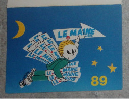 Petit Calendrier De Poche 1989 Journal Le Maine Libre - Le Mans La Flèche Mamers Sablé La Ferté Bernard Chateau Du Loir - Kleinformat : 1981-90