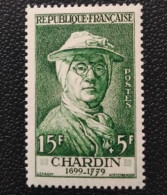 FRANCE (1956) : 1069 Neuf**. Célébrités Jean Baptiste Siméon Chardin - Nuovi