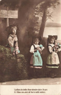 ENFANTS - Cueillons Les Belles De Notre Chère Alsace ... - Colorisé - Carte Postale Ancienne - Grupo De Niños Y Familias