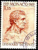 Monaco Poste Obl Yv: 803 Mi:952 Léonard De Vinci Etude Pour Tête De Ste-Madeleine (TB Cachet Rond) - Used Stamps