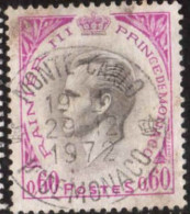 Monaco Poste Obl Yv: 847 Mi:1017 Rainier III (TB Cachet à Date) 29-12-1972 - Used Stamps