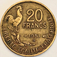France - 20 Francs 1951 B, KM# 917.2 (#4158) - 20 Francs