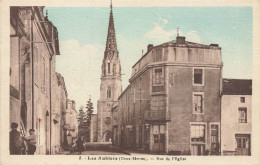 Les Aubiers * La Rue De L'église * Villageois - Autres & Non Classés