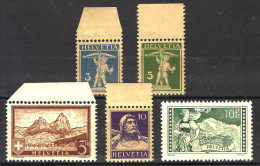 SUISSE - 1930-1931 Y&T N° 241 à 245 - MNH ** - Ungebraucht