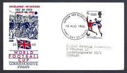 LETTRE FDC D'ANGLETERRE - COUPE DU MONDE 1966 - FOOTBALL - 1966 – England