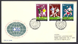 FDC ROUMANIE - 1974 COUPE DU MONDE FOOTBALL - MÜNCHEN 74 - - 1974 – Allemagne Fédérale