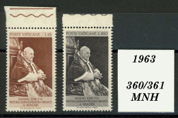 Città Del Vaticano: Pope Johannes XXIII- Prize, 1963 - Ongebruikt