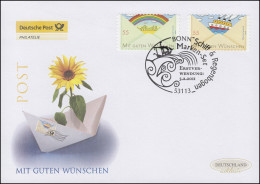 2848-2849 Grußmarken - Selbstklebend, Satz Auf Schmuck-FDC Deutschland Exklusiv - Storia Postale