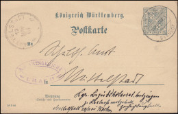 Württemberg DP 31 Mit DV 28 3 00, URACH BAHNHOF 12.11.01 Nach MITTELSTADT 12.11. - Postal  Stationery