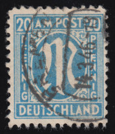 26XVII AM-Post Mit Doppel-PLF XVII Gebrochenes T Und Linienbruch, BREMEN 14.3.46 - Usati