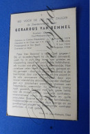 Gerardus VAN BEMMEL Kruisheer Missie Procuur Cothen Priester Diest 1954 - Décès