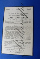 Jan VAN DIJK Kruisheer Uden 1867 Maaseik 1941 - Obituary Notices