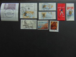 Très Beau Petit Lot De Timbres Avec Surtaxe Oblitérés La Plupart Issus De Carnets - Used Stamps