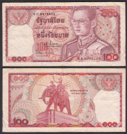 Thailand - Siam 100 Bath ND (1978) Rama IX. Sign 61 Pick 89 VF (3)   (27548 - Altri – Asia