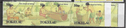 Tokelau Mnh ** 10 Euros 1990 (2 Stripes Of Three Stamps As Issued) - Tokelau