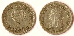 Portugiesisch Angola 1 Makuta Münze 1927 KM 66   (077 - Autres – Afrique