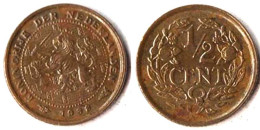 Niederlande - Netherlands - NEDERLAND 1/2 Cent Münze 1938     (084 - Otros & Sin Clasificación