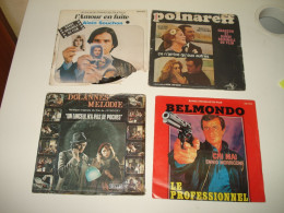 B14/  4 Vinyles  SP - 7" -  Musique Film - Professionnel - Dolanes Mélodie Etc.. - Musica Di Film