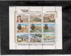 AVVENIMENTI STORICI DELLA 2° GUERRA MONDIALE - FOGLIETTO  3°  SERIE - 1991-00: Mint/hinged