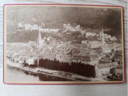 Photographie Ancienne 13/18cm - Panorama D'un Village Au Bord D'un Fleuve - A Identifier - Phot. J.Gunkel - Europa