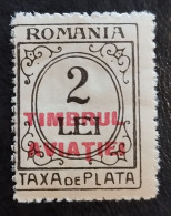 Romania Romana Rumänien - Aviation Stamps, Airmail, OVERPRINT ``TIMBRUL AVIATIEI`` - MNH ** - Fiscales