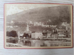 Photographie Ancienne 13/18cm - Panorama D'une Ville Au Bord D'un Fleuve - A Identifier - Photo J. Gunkel - C.Wild - Europe