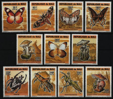Mali 1994 - Mi-Nr. 1291-1299 A ** - MNH - Insekten / Insects - Mali (1959-...)