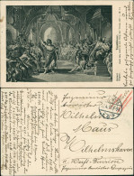 Ansichtskarte  Künstlerkarte "Tannhäuser" Richard Wagner 1916  1. WK Feldpost - Malerei & Gemälde