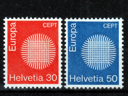 Switzerland / Helvetia / Schweiz / Suisse 1970 ⁕ Europa Cept Mi.923-924 ⁕ 2v MNH - Unused Stamps